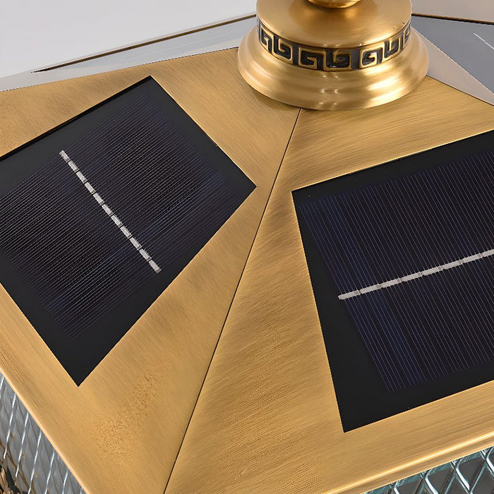 Diamond Solar Post Outdoor Light Vakkerlight