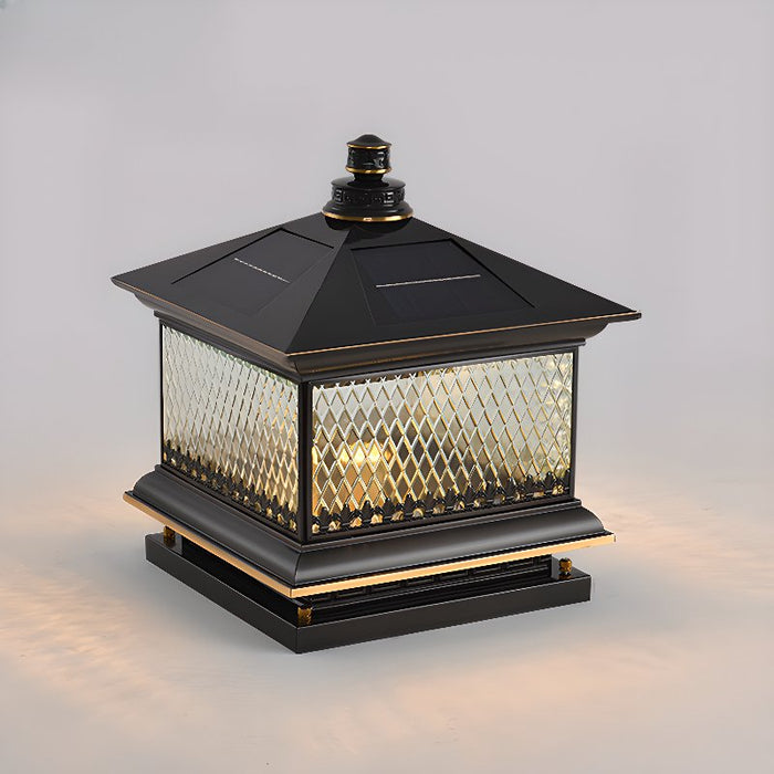 Diamond Solar Post Outdoor Light Vakkerlight