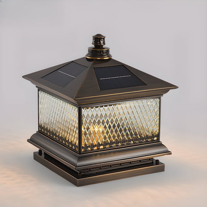 Diamond Solar Post Outdoor Light Vakkerlight