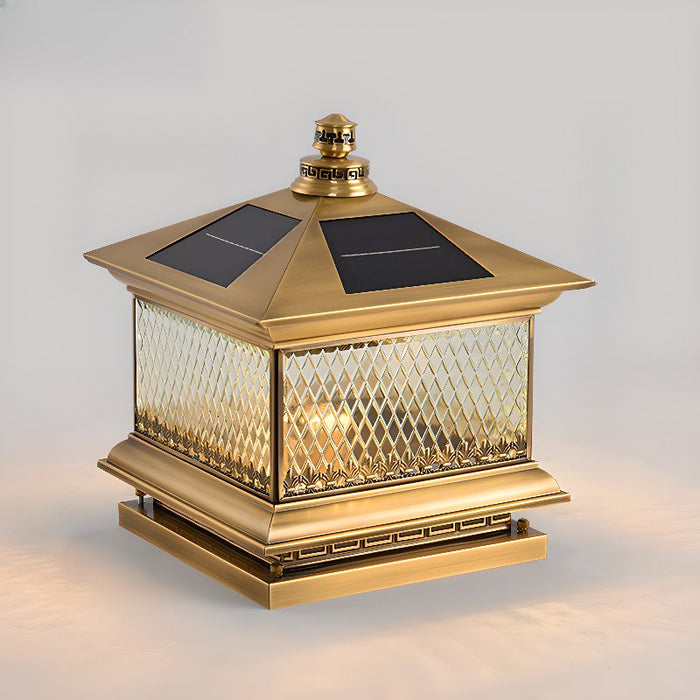 Diamond Solar Post Outdoor Light Vakkerlight
