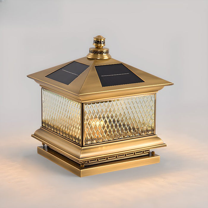 Diamond Solar Post Outdoor Light Vakkerlight