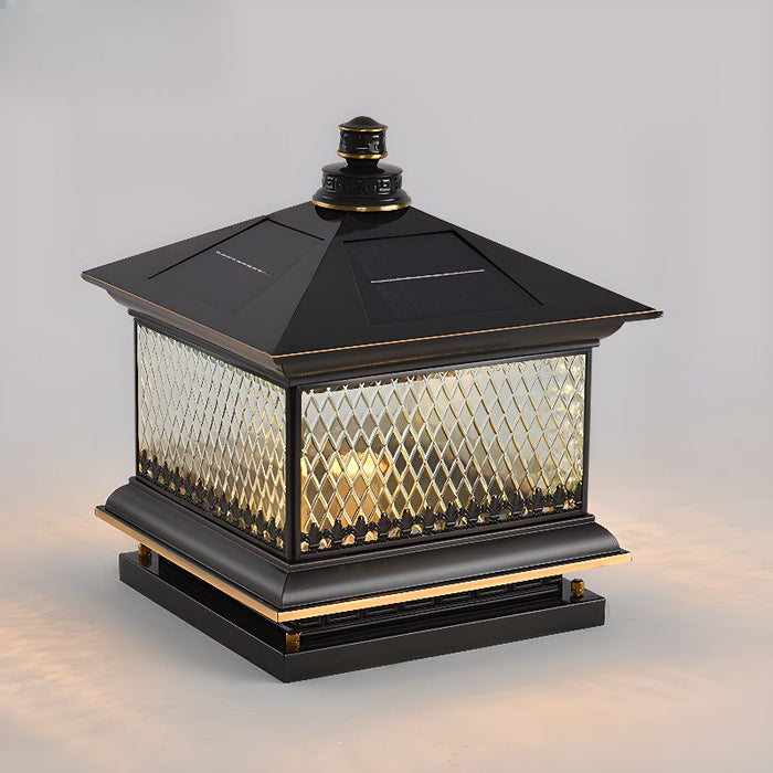 Diamond Solar Post Outdoor Light Vakkerlight