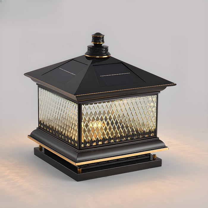 Diamond Solar Post Outdoor Light Vakkerlight