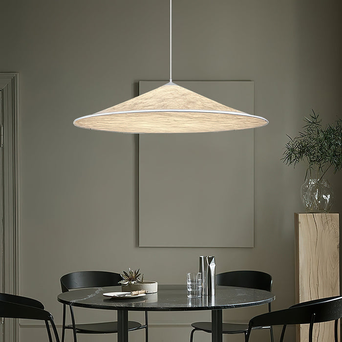 Solara Disc Silk Pendant Lamp