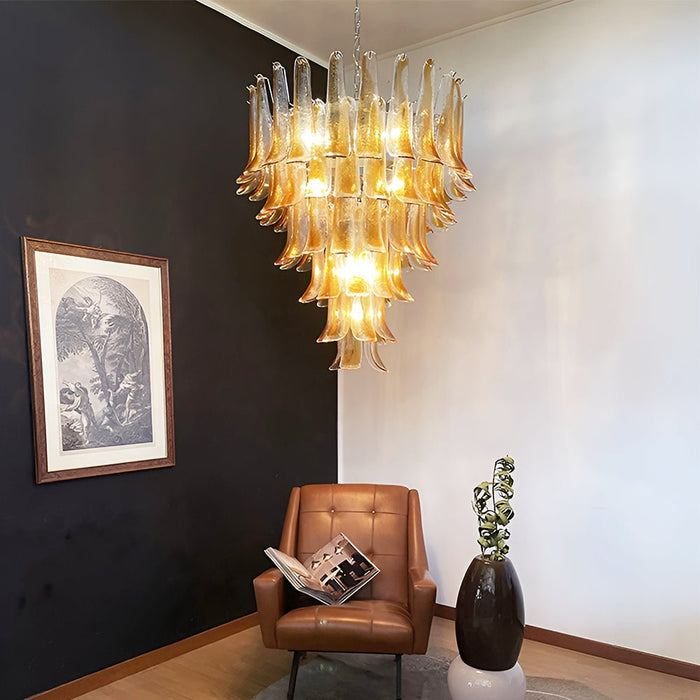 Solenne Glass Chandelier Vakkerlight