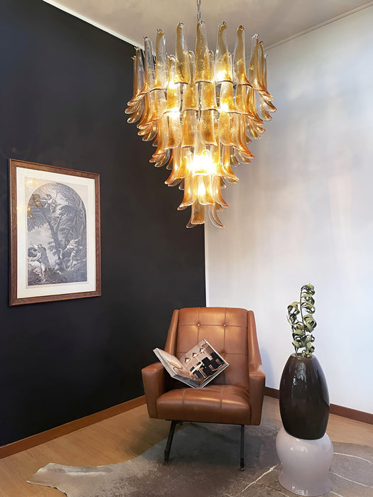 Solenne Glass Chandelier Vakkerlight
