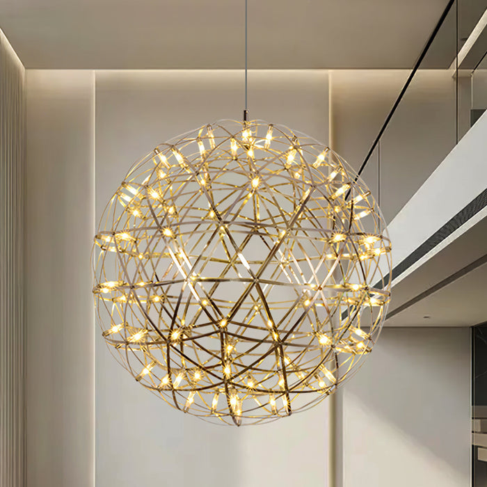 Silver Spark Ball Pendant Light Vakkerlight