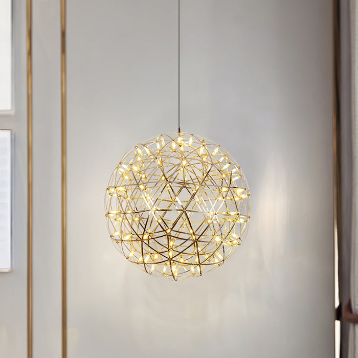 Silver Spark Ball Pendant Light Vakkerlight