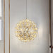 Silver Spark Ball Pendant Light Vakkerlight
