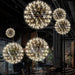 Silver Spark Ball Pendant Light Vakkerlight