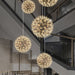 Silver Spark Ball Pendant Light Vakkerlight