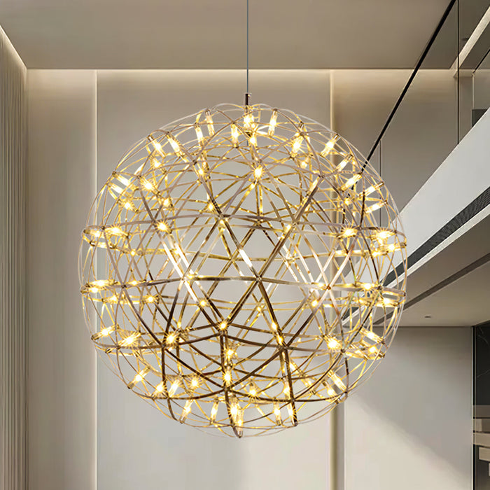 Silver Spark Ball Pendant Light Vakkerlight