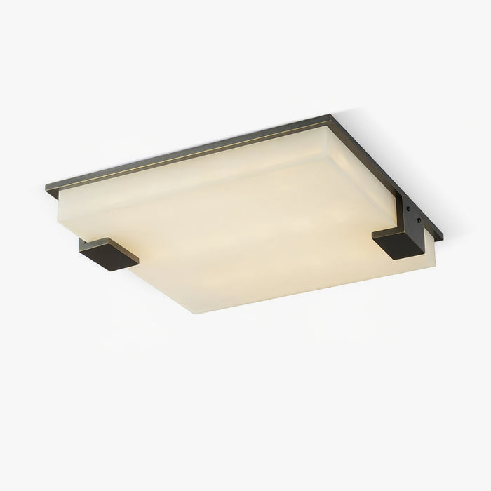 Square Alabaster Ceiling Lamp Vakkerlight