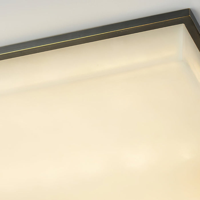 Square Alabaster Ceiling Lamp Vakkerlight