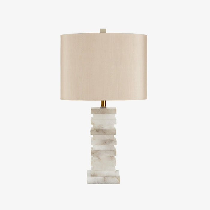 Stacked Alabaster Table Lamp Vakkerlight