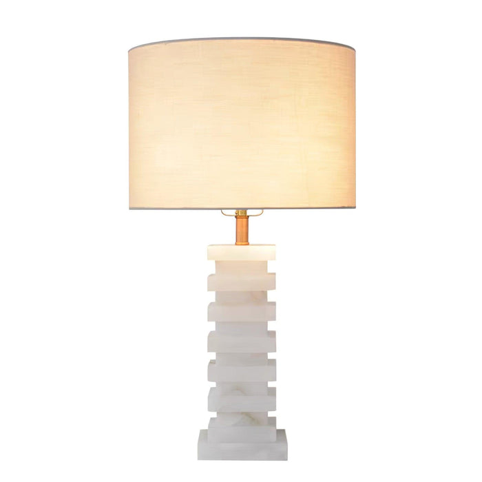 Stacked Alabaster Table Lamp Vakkerlight