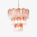 Pink Glass Tubes Chandelier Vakkerlight