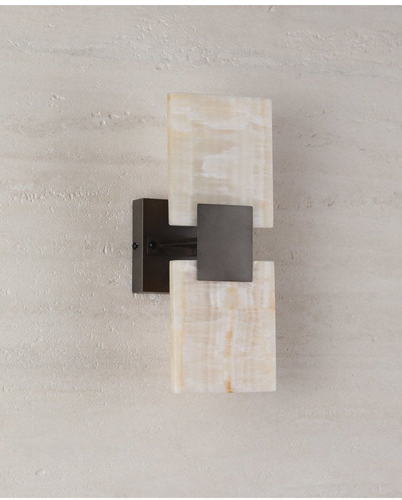 Strata Shift Alabaster Wall Lamp Vakkerlight