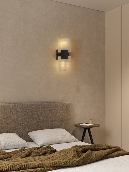 Strata Shift Alabaster Wall Lamp Vakkerlight