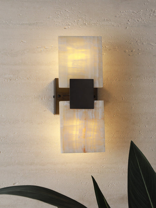 Strata Shift Alabaster Wall Lamp Vakkerlight