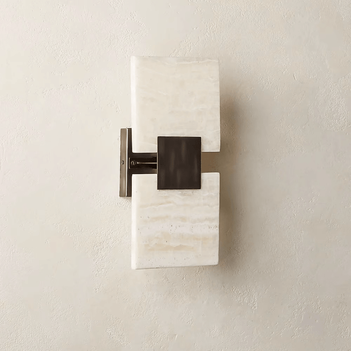 Strata Shift Alabaster Wall Lamp Vakkerlight