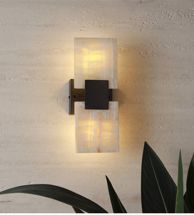 Strata Shift Alabaster Wall Lamp Vakkerlight