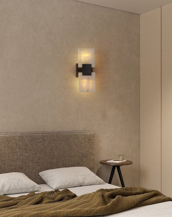 Strata Shift Alabaster Wall Lamp Vakkerlight