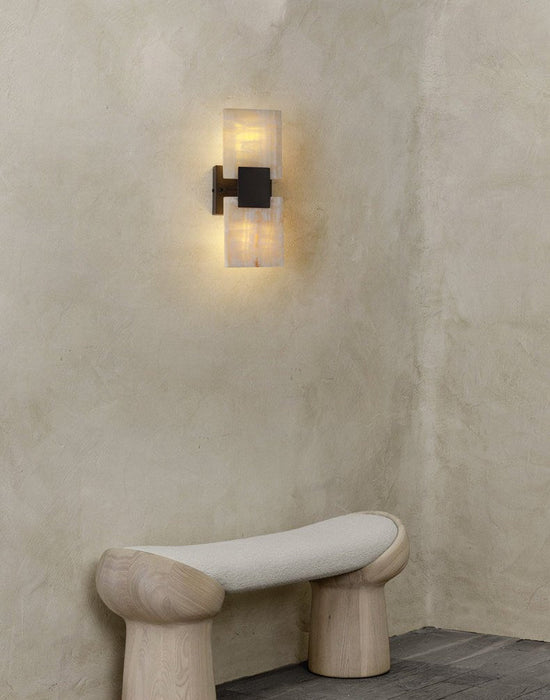 Strata Shift Alabaster Wall Lamp Vakkerlight