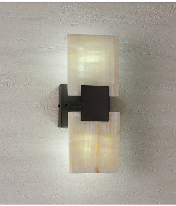 Strata Shift Alabaster Wall Lamp Vakkerlight