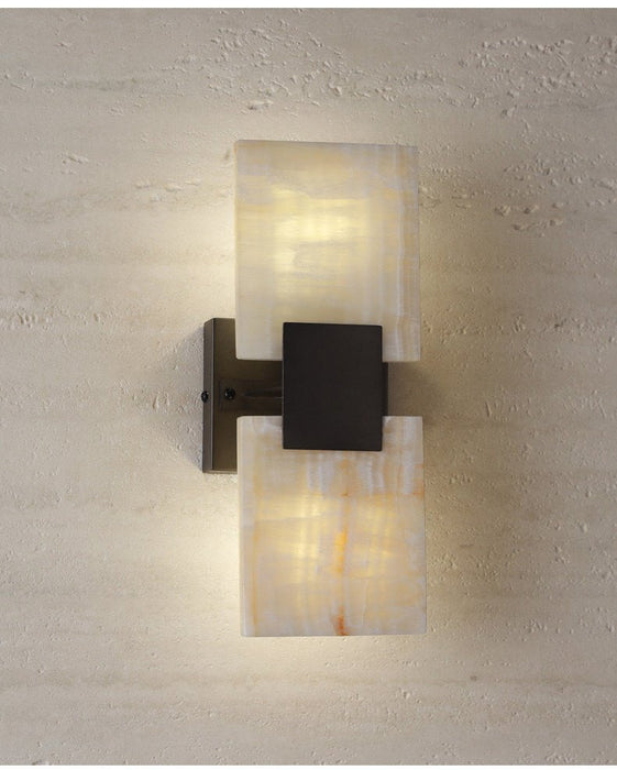Strata Shift Alabaster Wall Lamp Vakkerlight