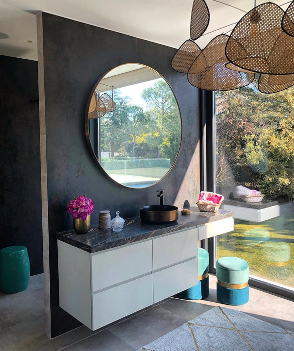 Screen Cannage Suspension Rattan Petal Pendant Lamp