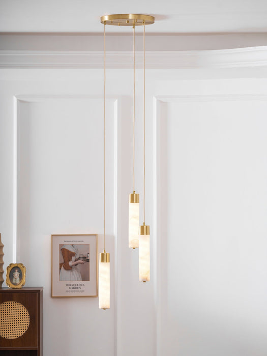 Alabaster Tala Brass Pendant Lamp Vakkerlight