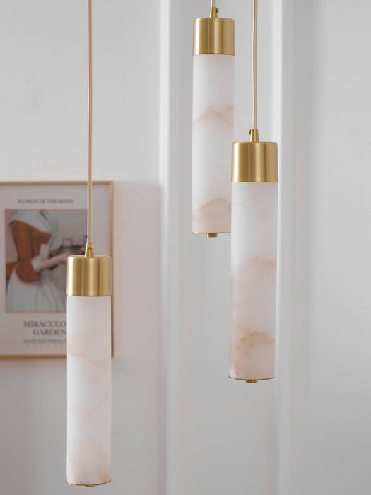 Alabaster Tala Brass Pendant Lamp Vakkerlight