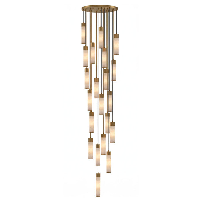 Alabaster Tala Brass Pendant Lamp Vakkerlight