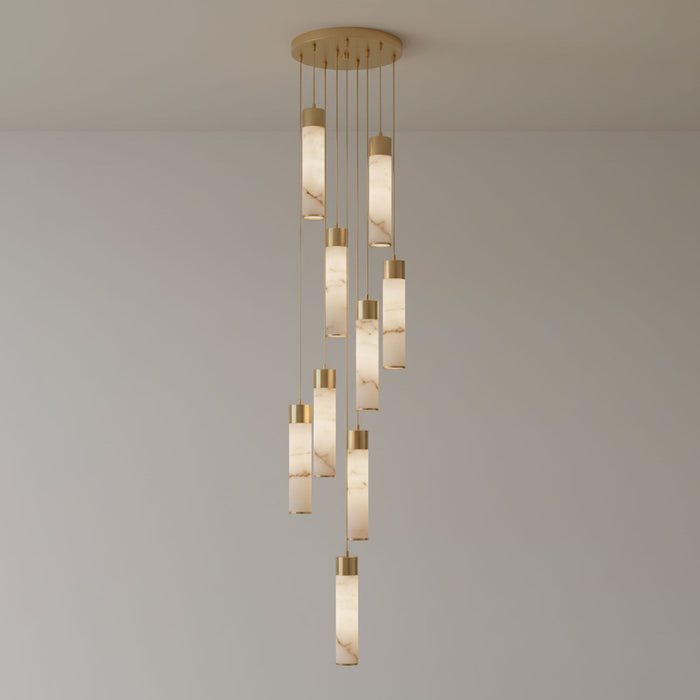 Alabaster Tala Brass Pendant Lamp Vakkerlight