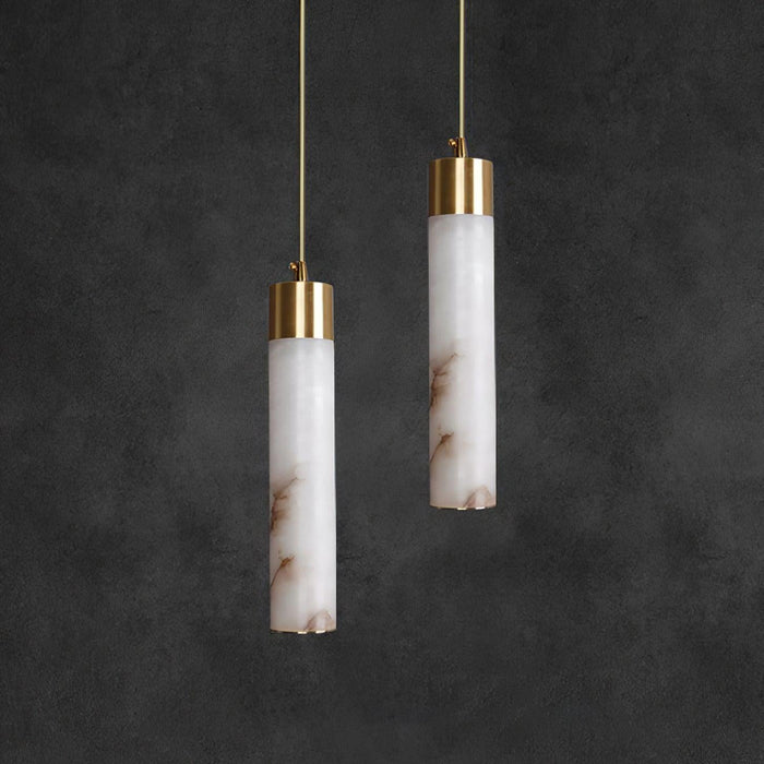 Alabaster Tala Brass Pendant Lamp Vakkerlight