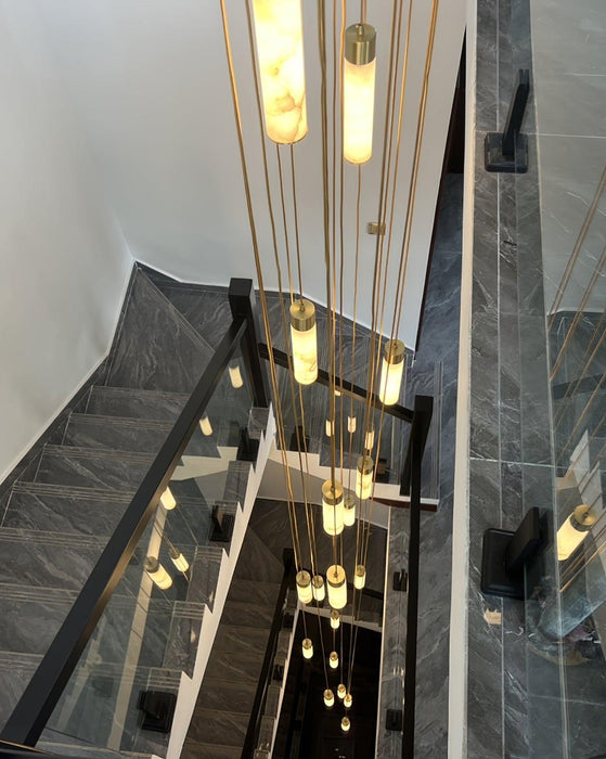 Alabaster Tala Brass Pendant Lamp Vakkerlight