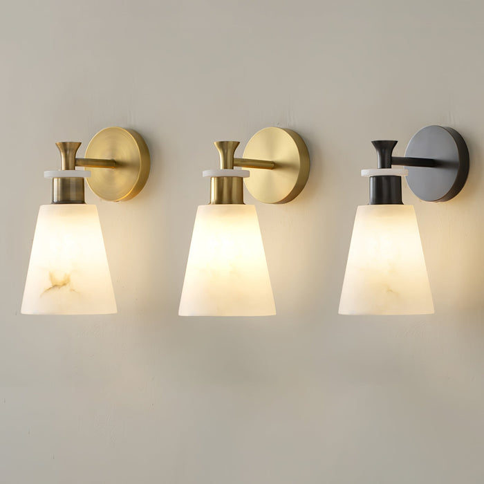 Tapered Alabaster Wall Sconce Vakkerlight
