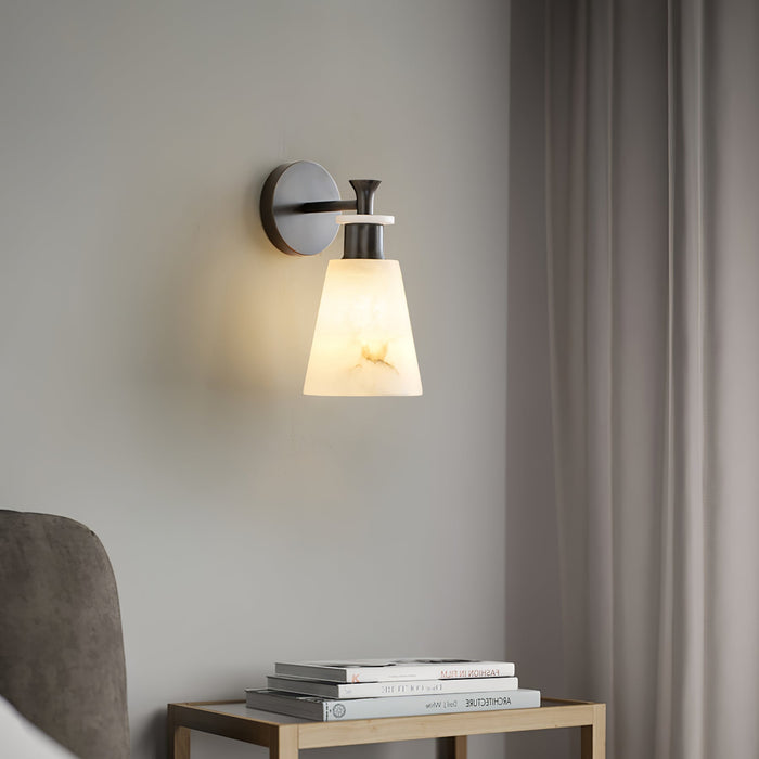 Tapered Alabaster Wall Sconce Vakkerlight