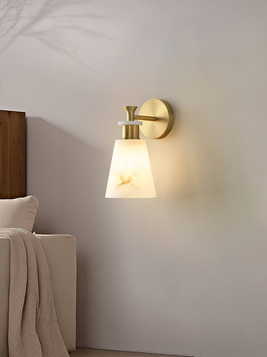 Tapered Alabaster Wall Sconce Vakkerlight