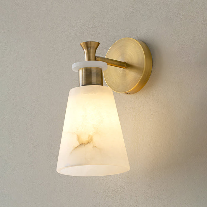 Tapered Alabaster Wall Sconce Vakkerlight