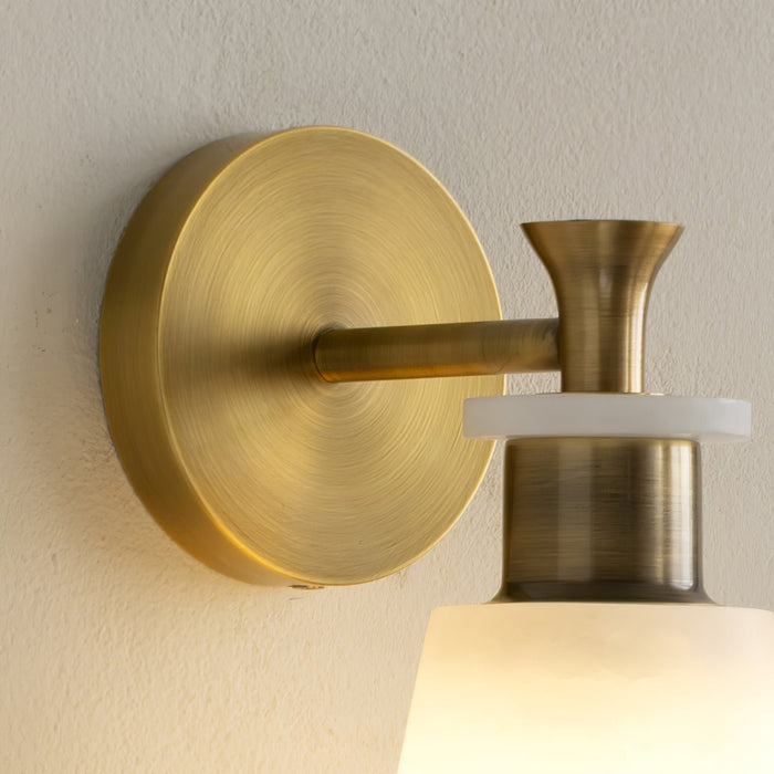 Tapered Alabaster Wall Sconce Vakkerlight