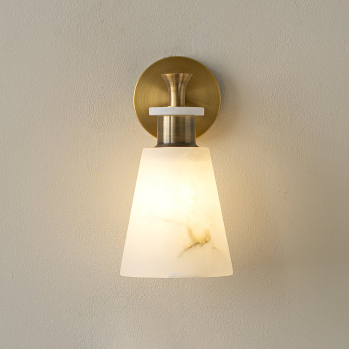 Tapered Alabaster Wall Sconce Vakkerlight