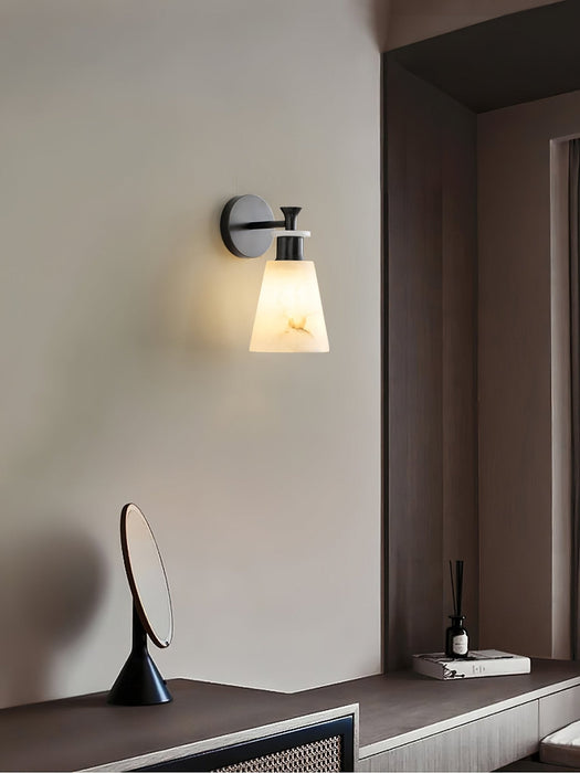 Tapered Alabaster Wall Sconce Vakkerlight