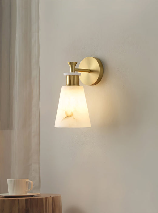 Tapered Alabaster Wall Sconce Vakkerlight