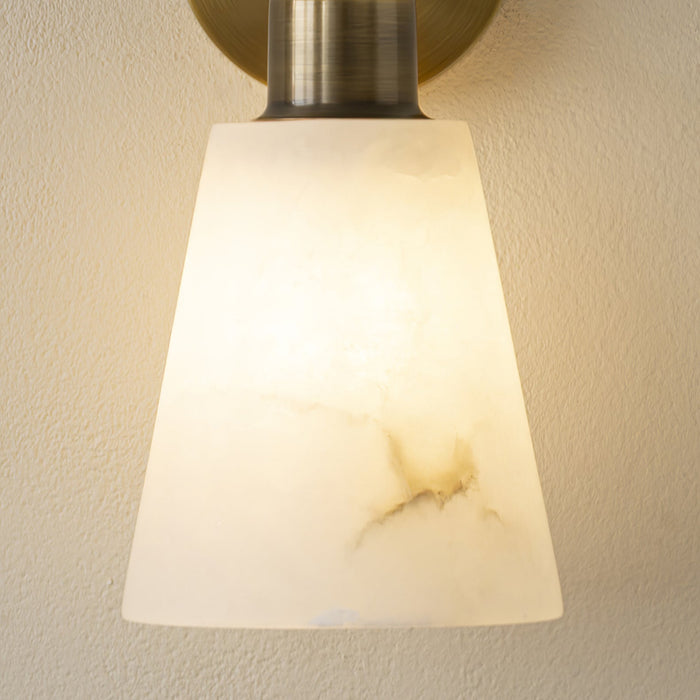 Tapered Alabaster Wall Sconce Vakkerlight