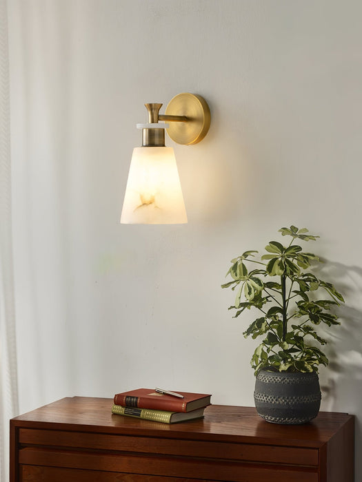 Tapered Alabaster Wall Sconce Vakkerlight