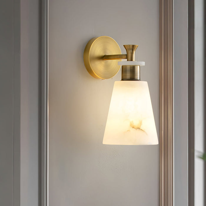 Tapered Alabaster Wall Sconce Vakkerlight