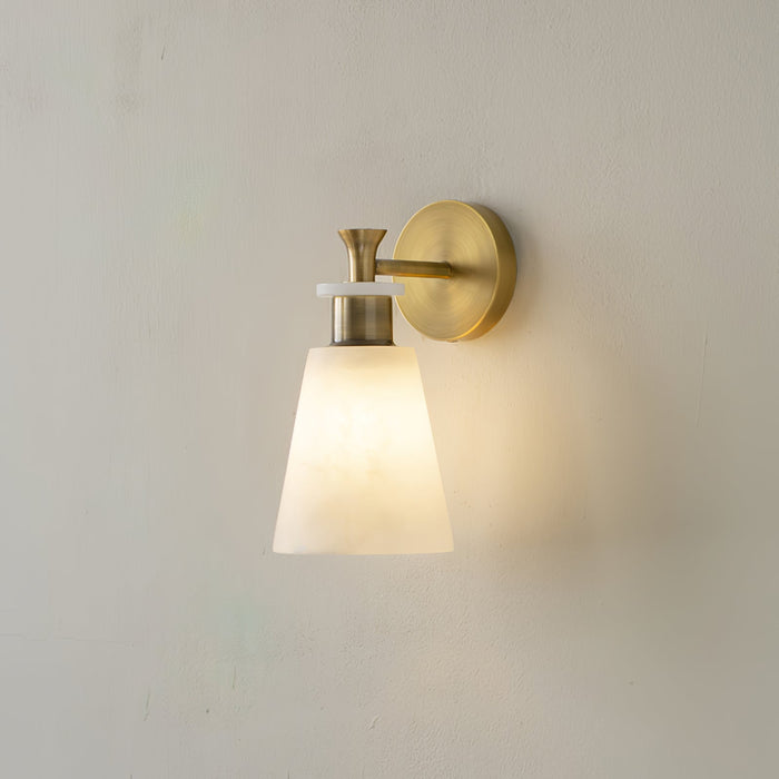 Tapered Alabaster Wall Sconce Vakkerlight