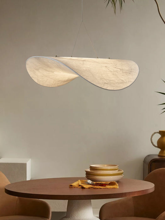 Tense Silk Pendant Light